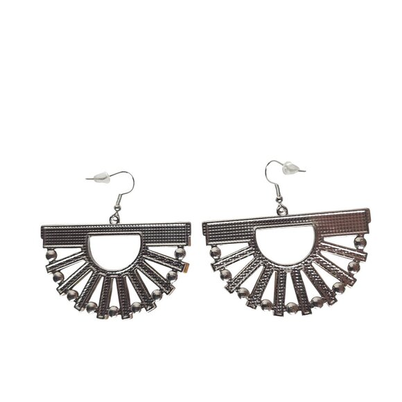 Boho Wooden Dangle Earrings Bead Summer Beach Jewelry - Picture 2 of 3